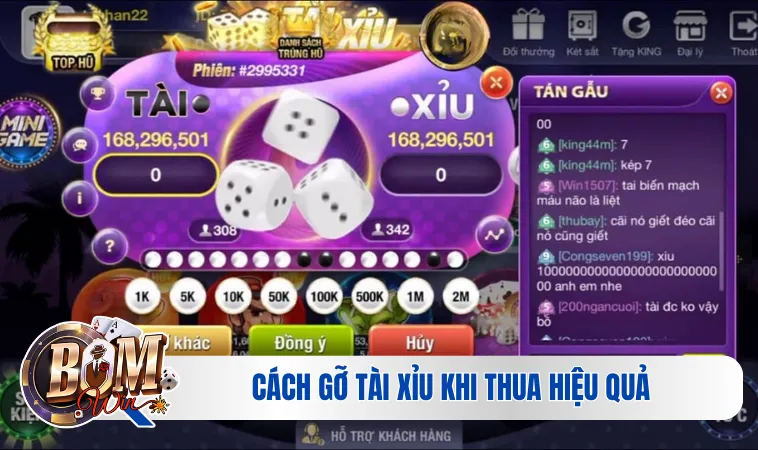Cách gỡ tài xỉu khi thua cực hiệu quả